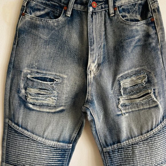 DENIM&RIVETS MEN'S JEANS Blue jeans size M - Picture 3 of 10